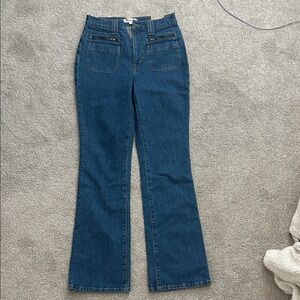 Madewell Dark Blue Flare Jeans